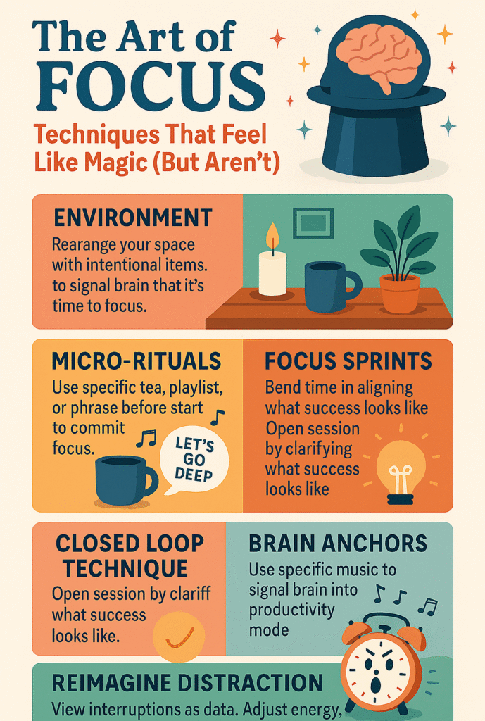 The Art of Focus: Techniques That Feel Like Magic (But Aren’t)